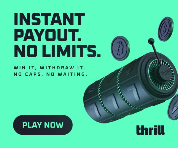 Thrill.com Instant Payout promotional banner